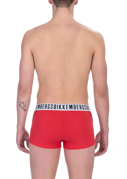 Bikkembergs Rote Baumwolle Herrenunterwäsche Trunk Bi-Pack