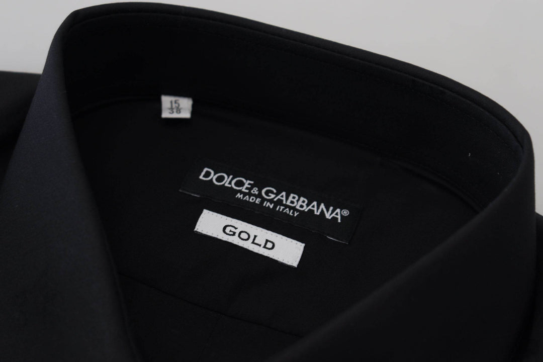 Dolce & Gabbana Schickes schwarzes Baumwollhemd - Léoré