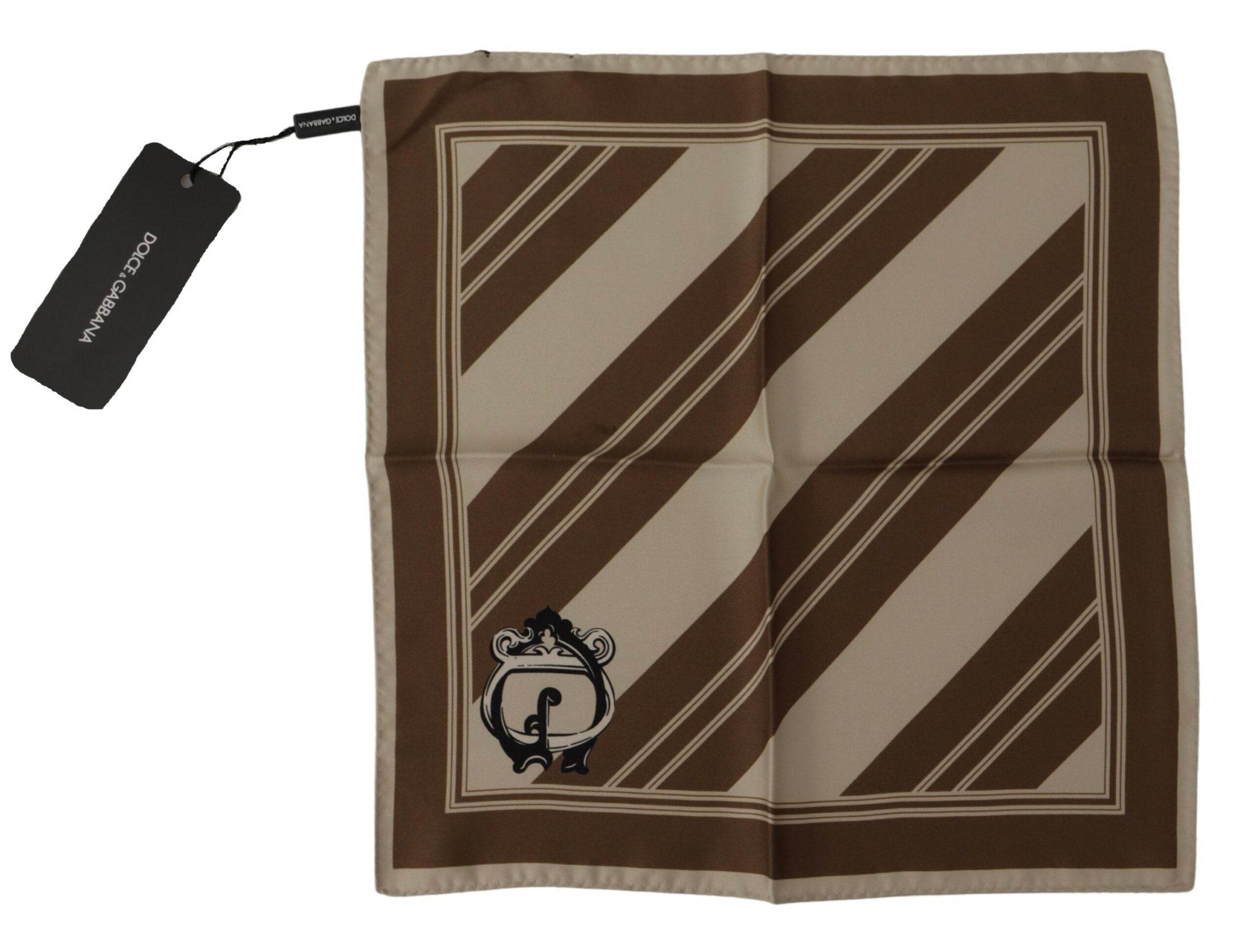 Dolce & Gabbana Eleganter gestreifter Seidenschal für Herren - Léoré