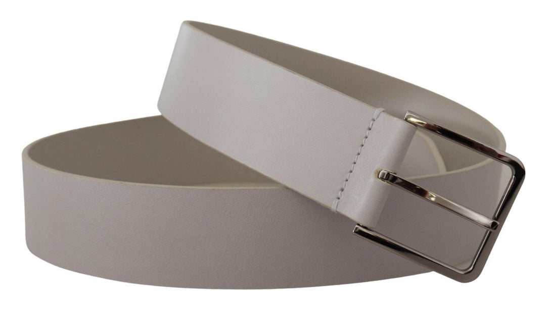 Dolce & Gabbana Eleganter weißer Vitello-Ledergürtel - Léoré