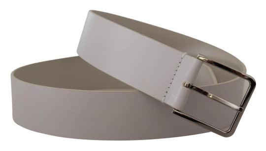 Dolce & Gabbana Eleganter weißer Vitello-Ledergürtel - Léoré