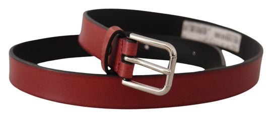 Dolce & Gabbana Eleganter kastanienbrauner italienischer Ledergürtel - Léoré