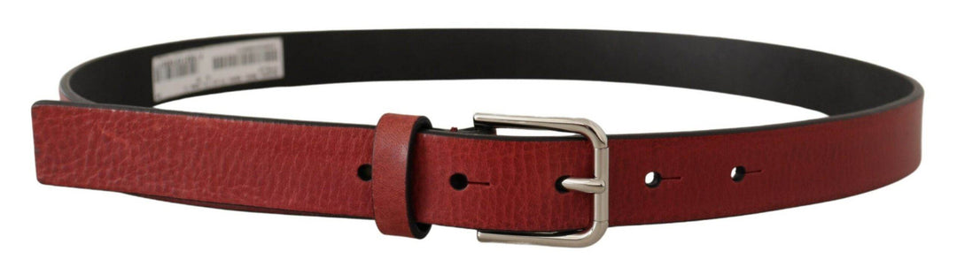 Dolce & Gabbana Eleganter kastanienbrauner italienischer Ledergürtel - Léoré