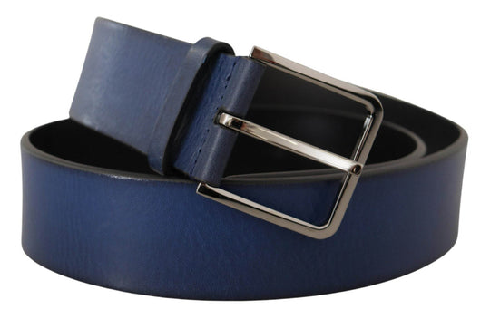 Dolce & Gabbana Eleganter italienischer Ledergürtel in Blau - Léoré