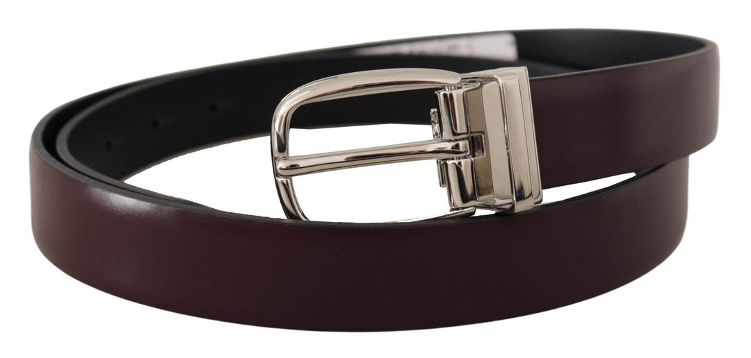Dolce & Gabbana Eleganter Ledergürtel mit silberner Metallschnalle - Léoré