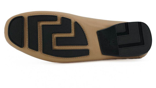 Versace Exquisite Medusa Loafers aus goldfarbenem Leder - Léoré