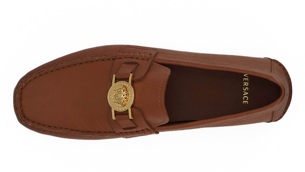 Versace Elegante Loafers aus Leder mit Medusa-Prägung - Léoré