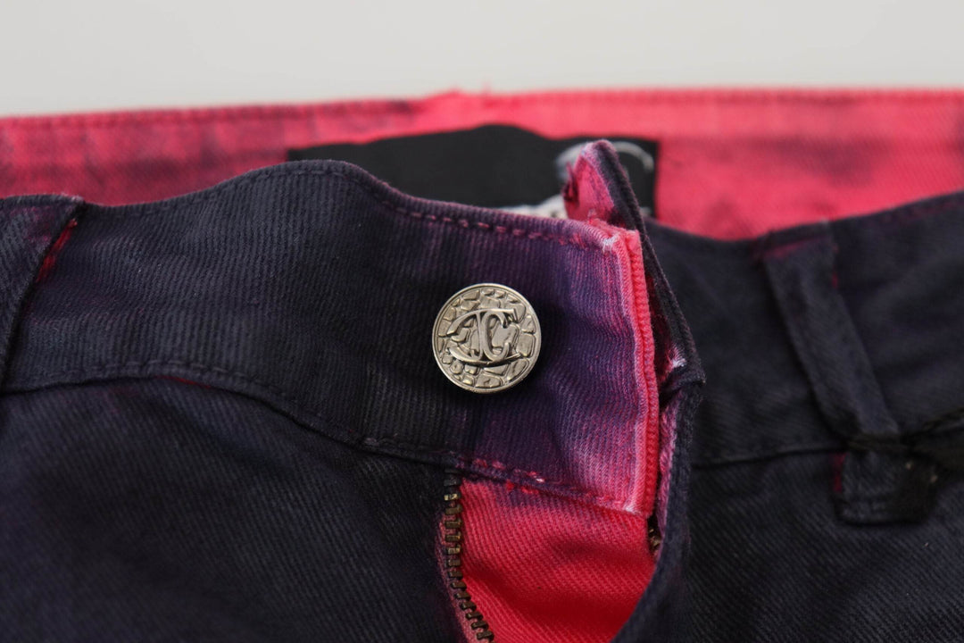 Just Cavalli Schlanke schwarze Denim-Hose mit niedriger Taille - Léoré