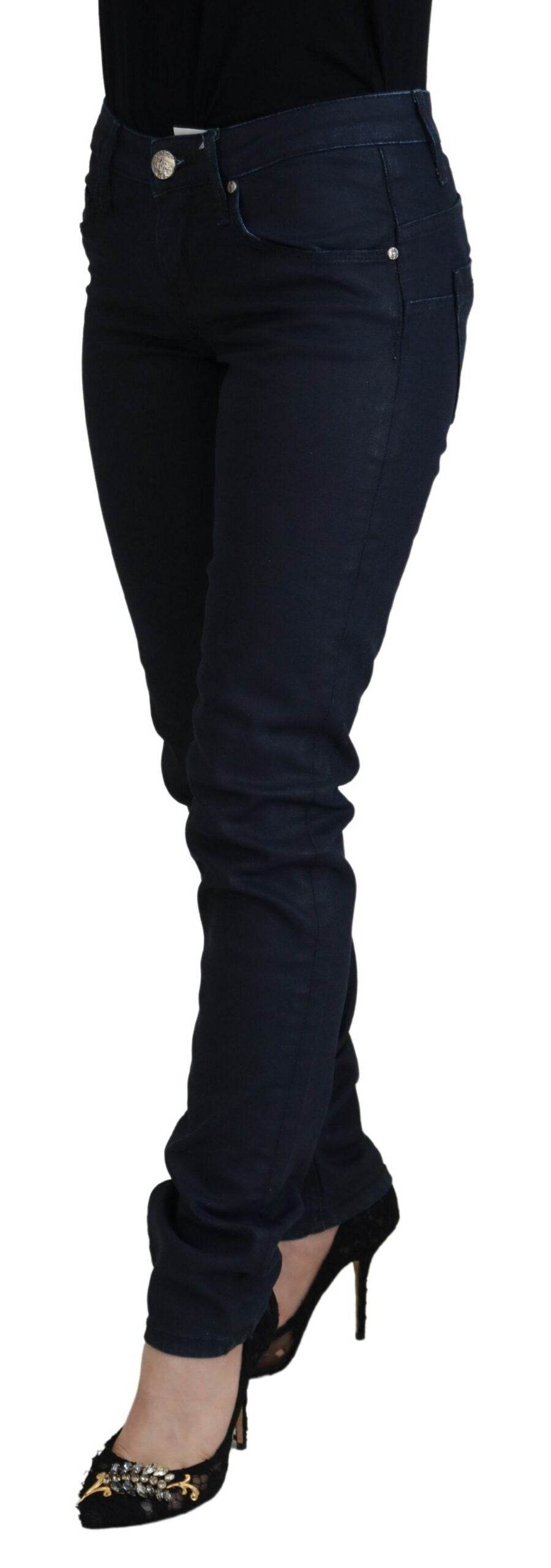 Acht Schicke Skinny Denim Extravaganza mit niedriger Taille - Léoré