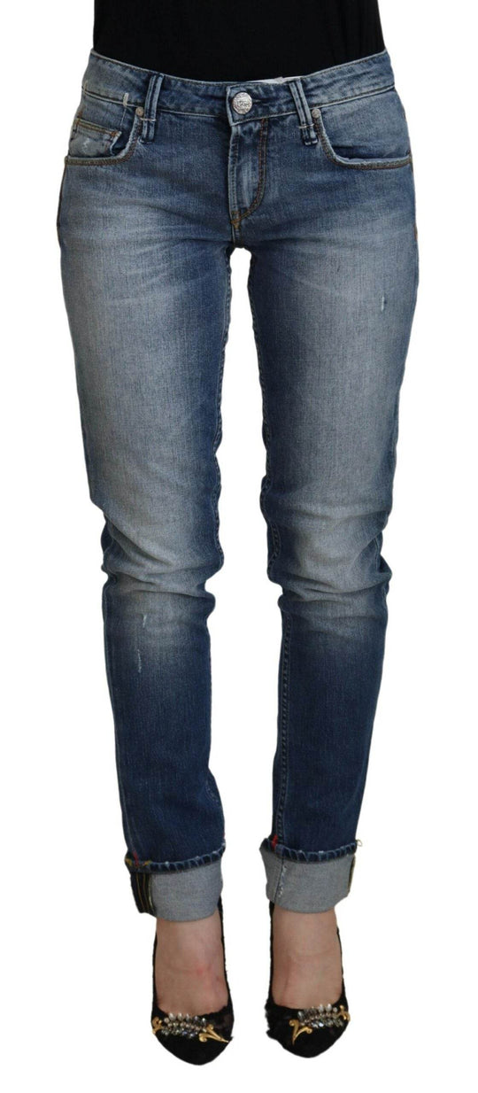 Acht Schlanke Skinny Denim-Jeans mit niedriger Taille - Léoré