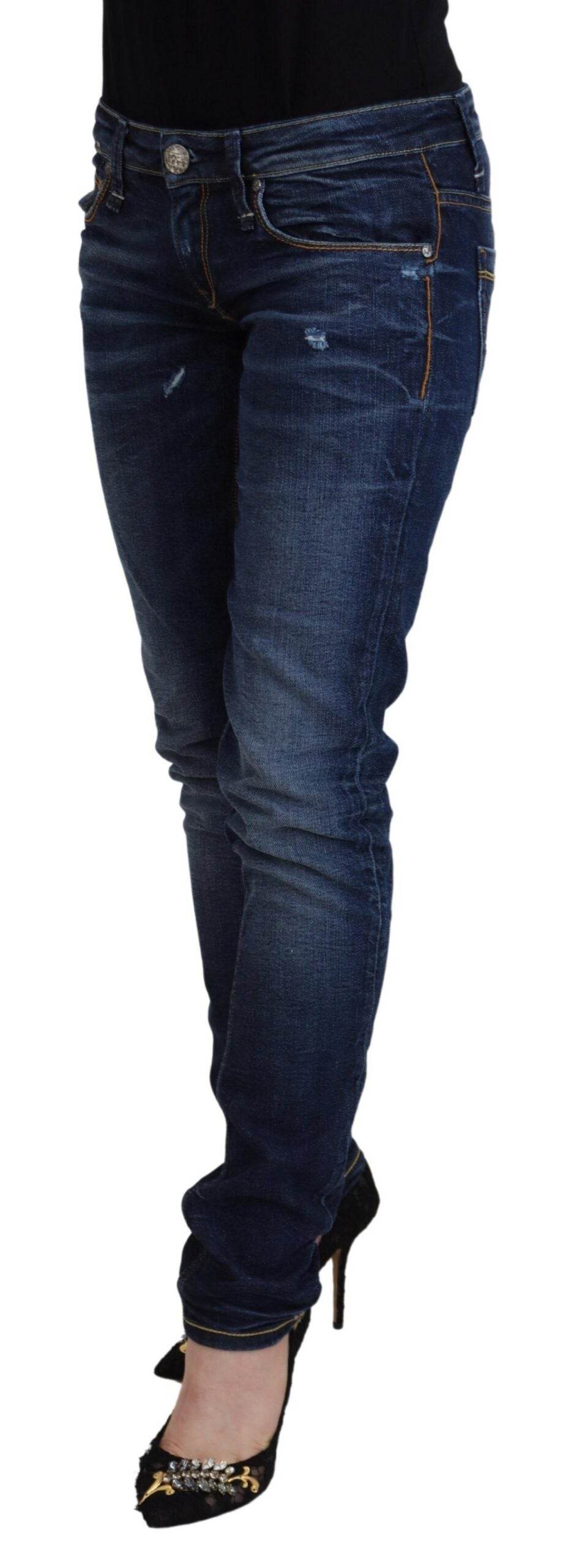 Acht Schicke Designer-Skinny-Jeans mit niedriger Taille - Léoré