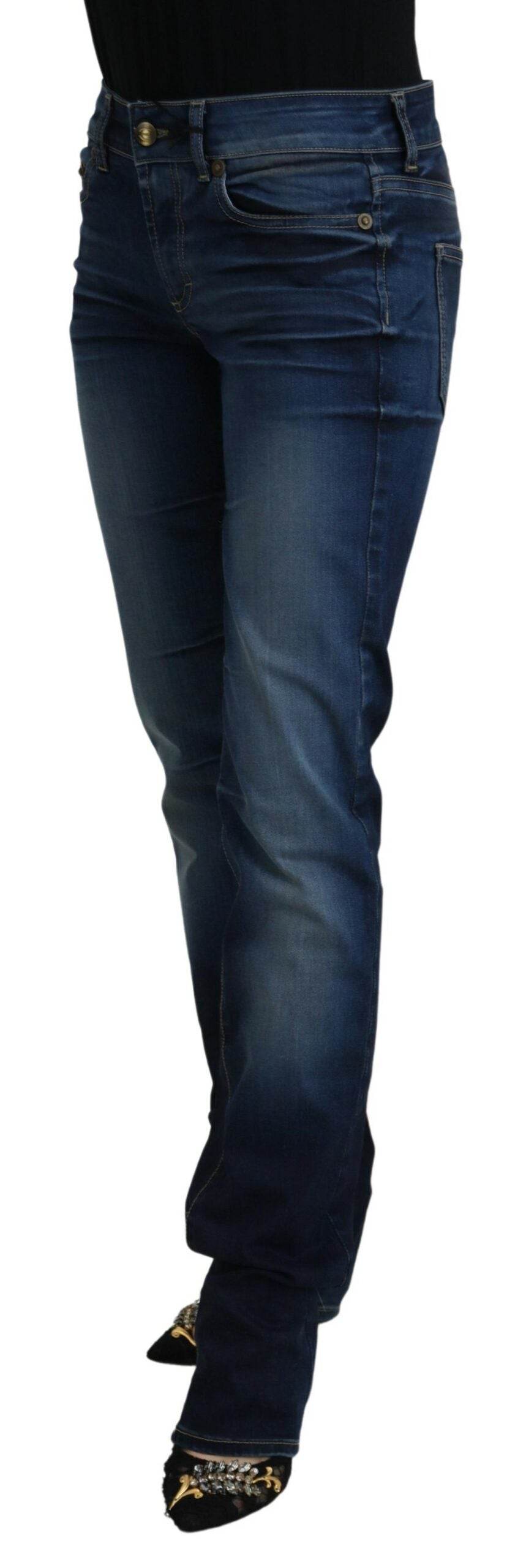 Just Cavalli Schicke Denim-Hose mit niedriger Taille in Blau - Léoré