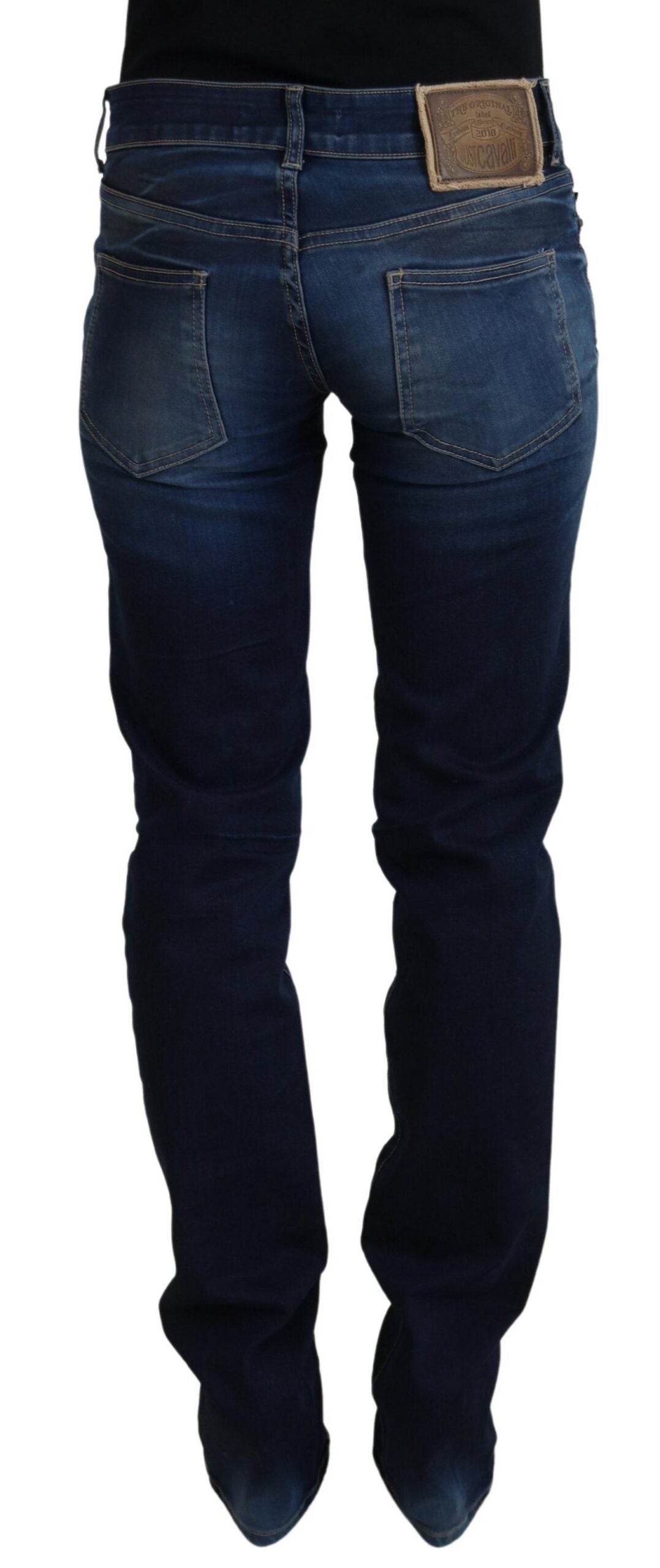 Just Cavalli Schicke Denim-Hose mit niedriger Taille in Blau - Léoré