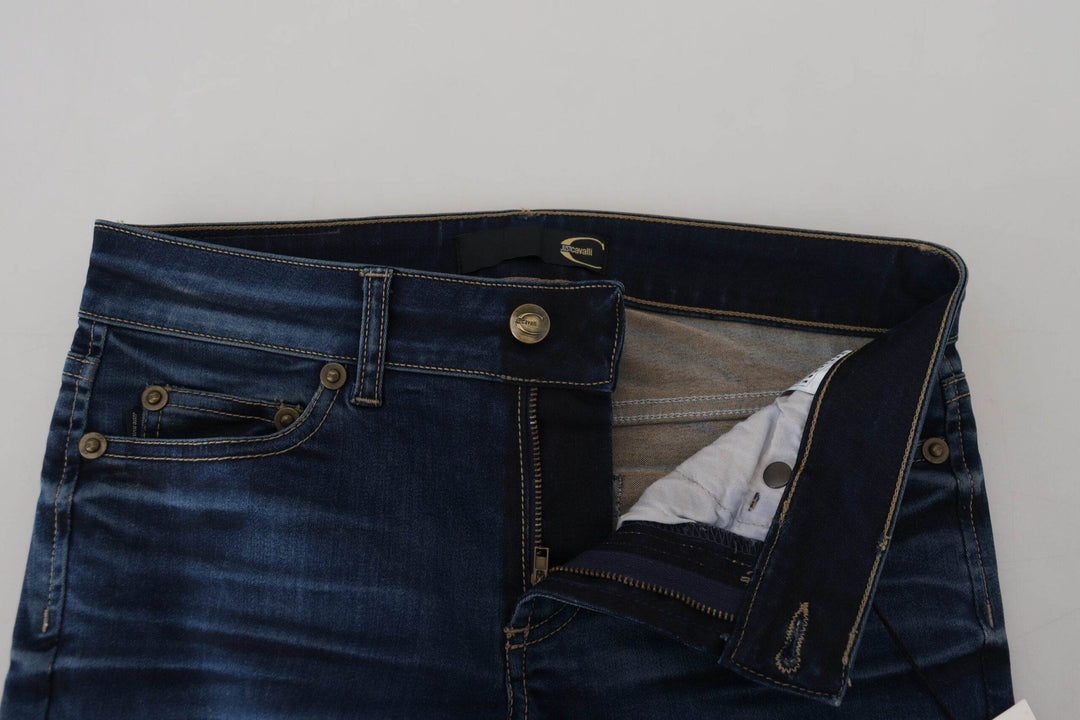 Just Cavalli Schicke Denim-Hose mit niedriger Taille in Blau - Léoré