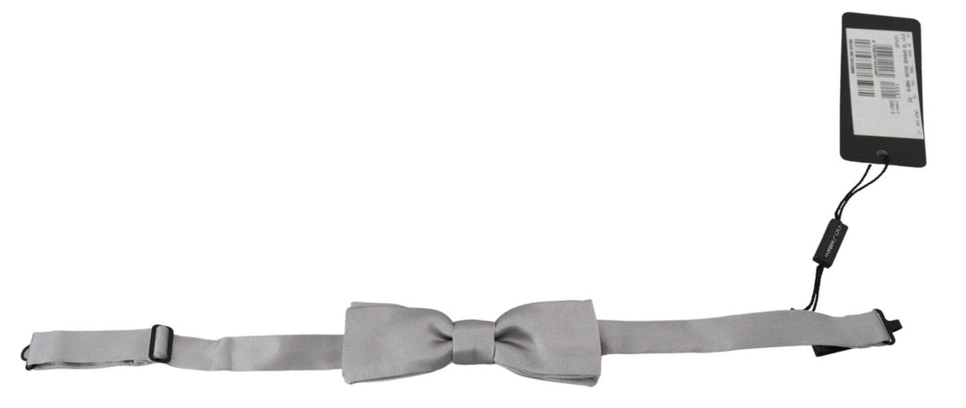Dolce & Gabbana Elegante graue Seidenfliege - Léoré