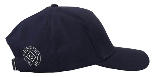 Gant Elegante Baseballmütze aus blauer Baumwolle - Léoré