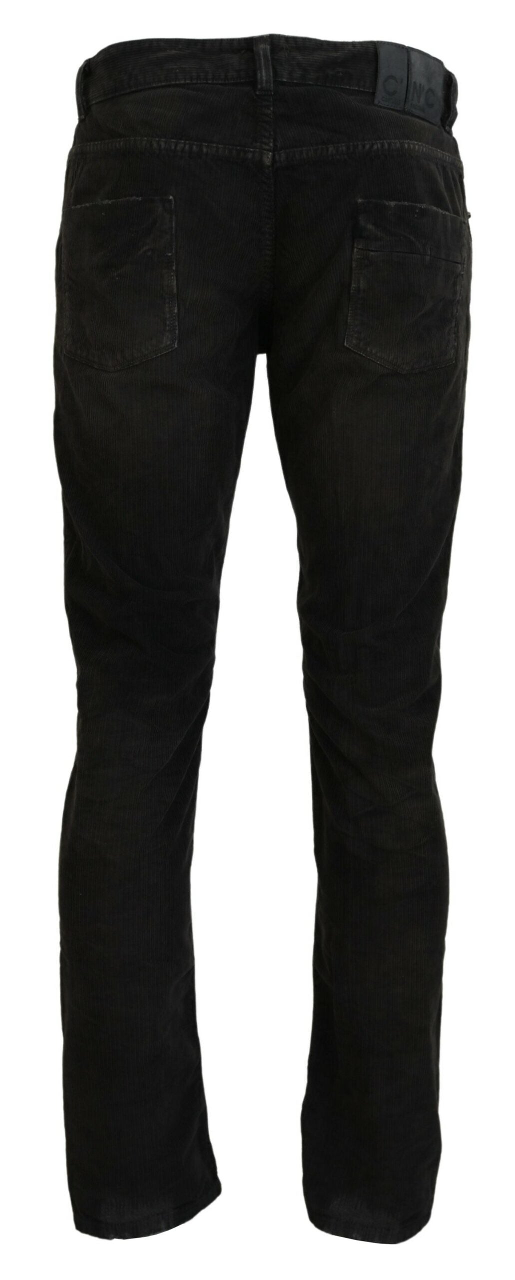 Costume National Grauer Baumwollcord Herren Freizeitjeans