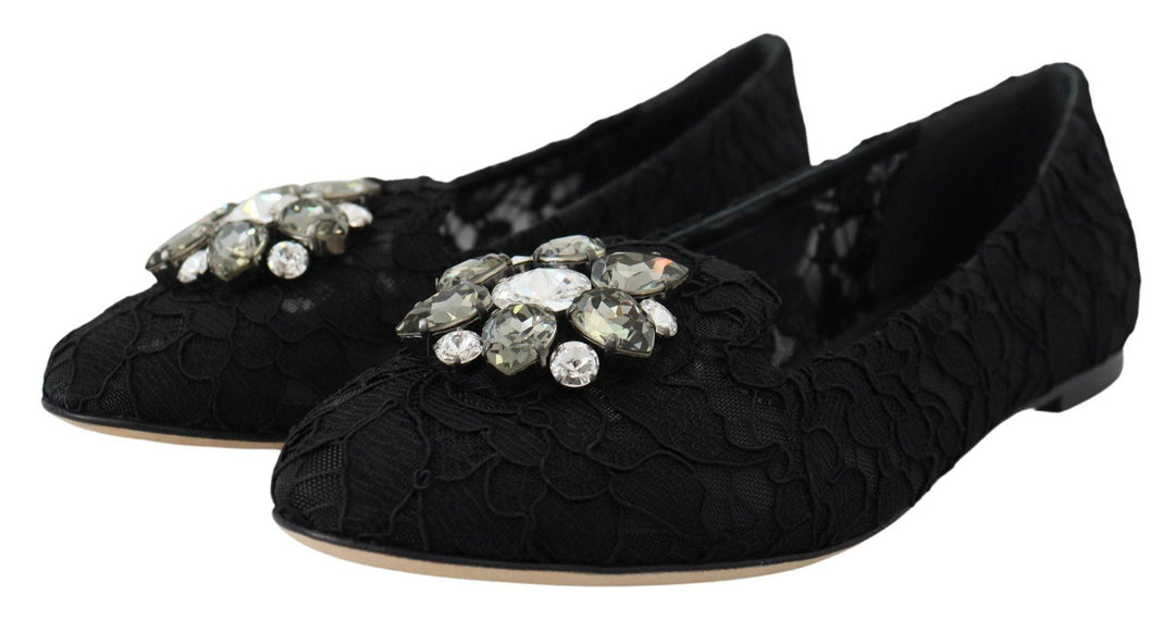 Dolce & Gabbana Elegante flache Vally-Schuhe mit floraler Spitze - Léoré