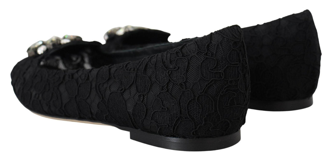 Dolce & Gabbana Elegante flache Vally-Schuhe mit floraler Spitze - Léoré