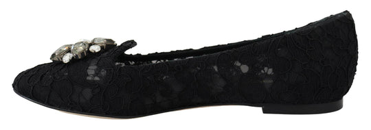 Dolce & Gabbana Elegante flache Vally-Schuhe mit floraler Spitze - Léoré