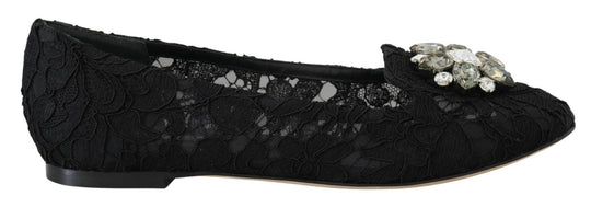 Dolce & Gabbana Elegante flache Vally-Schuhe mit floraler Spitze - Léoré