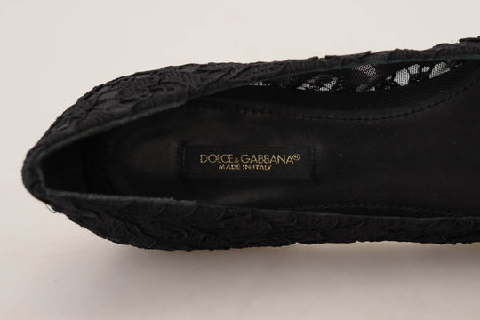 Dolce & Gabbana Elegante flache Vally-Schuhe mit floraler Spitze - Léoré