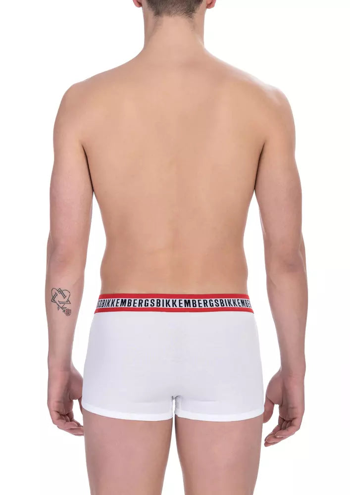 Bikkembergs Weiße Baumwolle Herren Trunk Paket