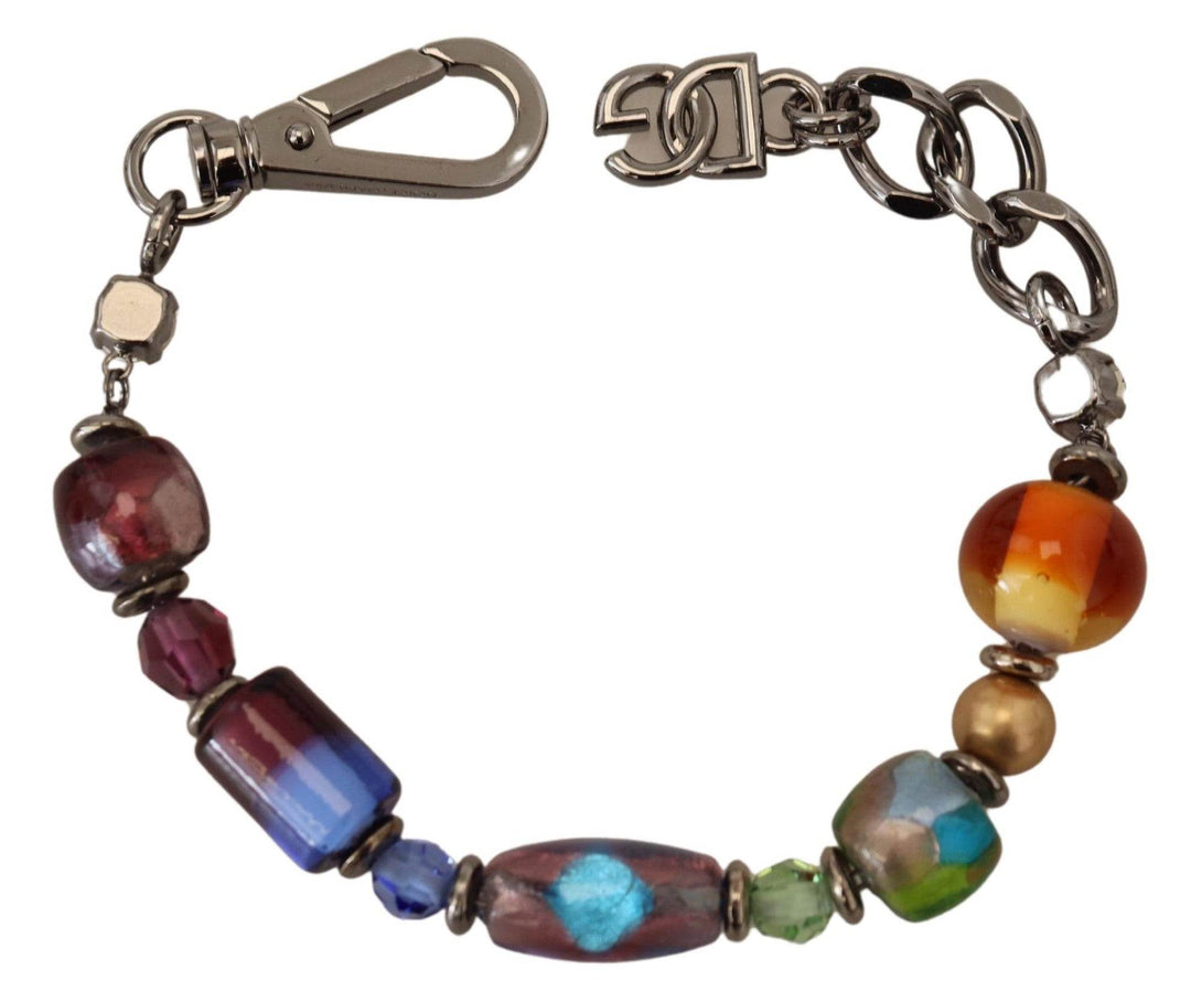 Dolce & Gabbana Multicolor Perlen Silber Kette Armband - Léoré