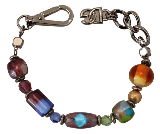 Dolce & Gabbana Multicolor Perlen Silber Kette Armband - Léoré