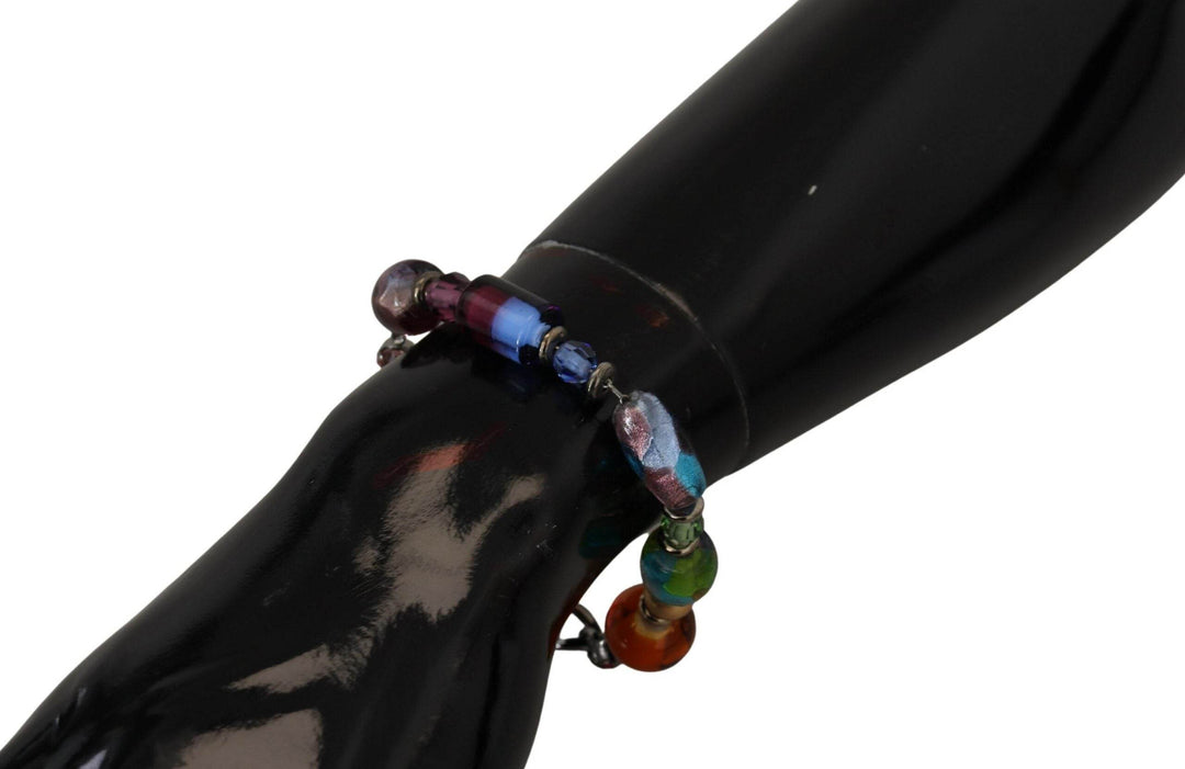 Dolce & Gabbana Multicolor Perlen Silber Kette Armband - Léoré