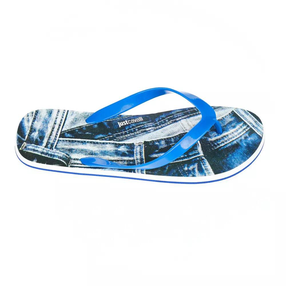 Just Cavalli Hellblaue PVC-Sandale für Männer - Léoré