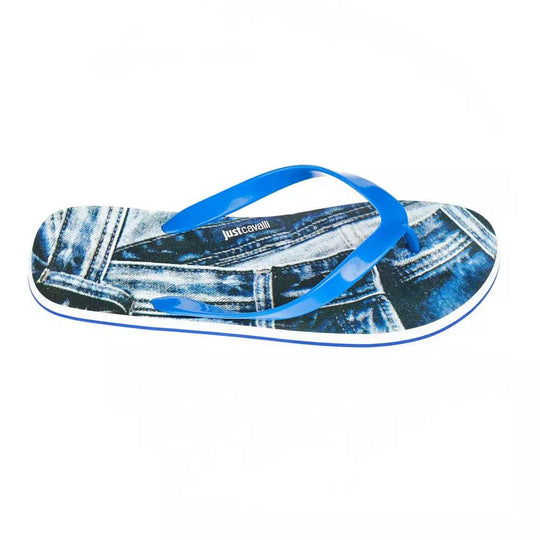 Just Cavalli Hellblaue PVC-Sandale für Männer - Léoré