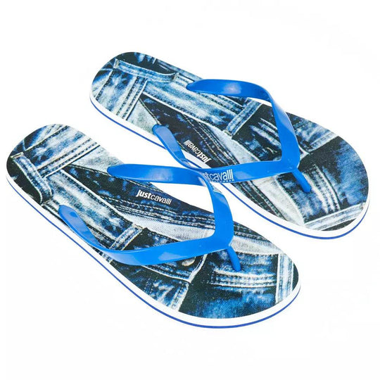 Just Cavalli Hellblaue PVC-Sandale für Männer - Léoré