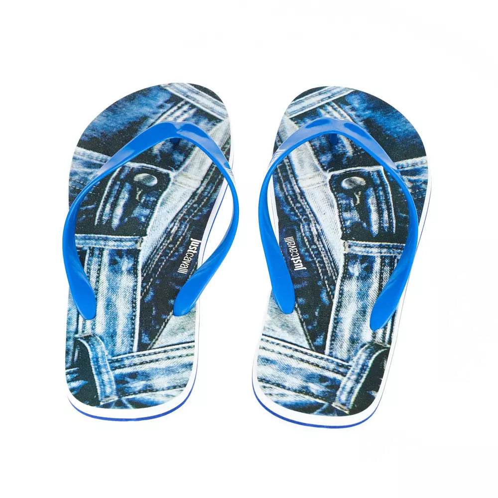 Just Cavalli Hellblaue PVC-Sandale für Männer - Léoré