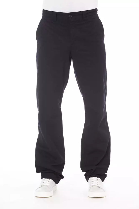 Alpha Studio Blaue Baumwolle Herrenhose