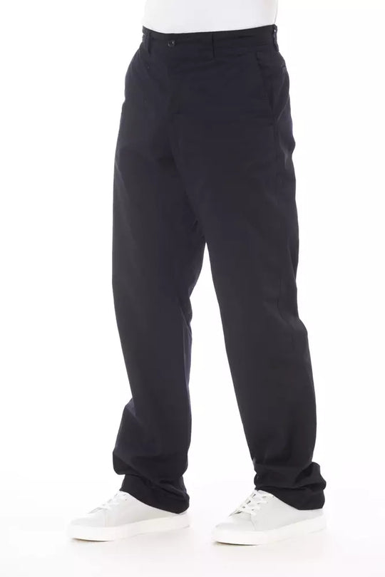 Alpha Studio Blaue Baumwolle Herrenhose