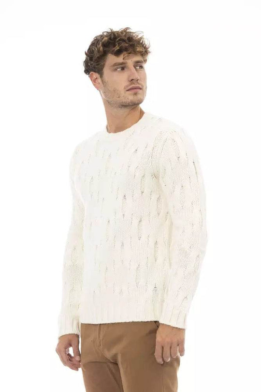 Alpha Studio Beigefarbener Pullover aus Wolle für Männer - Léoré