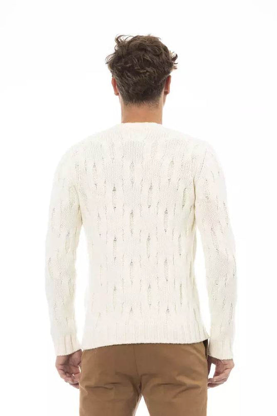 Alpha Studio Beigefarbener Pullover aus Wolle für Männer - Léoré