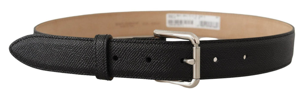 Dolce & Gabbana Schlanker schwarzer Echtledergürtel - Léoré