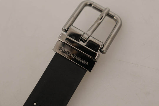 Dolce & Gabbana Eleganter schwarzer Ledergürtel mit Metallschnalle - Léoré