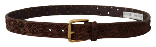 Dolce & Gabbana Eleganter Ledergürtel mit eingravierter Schnalle - Léoré