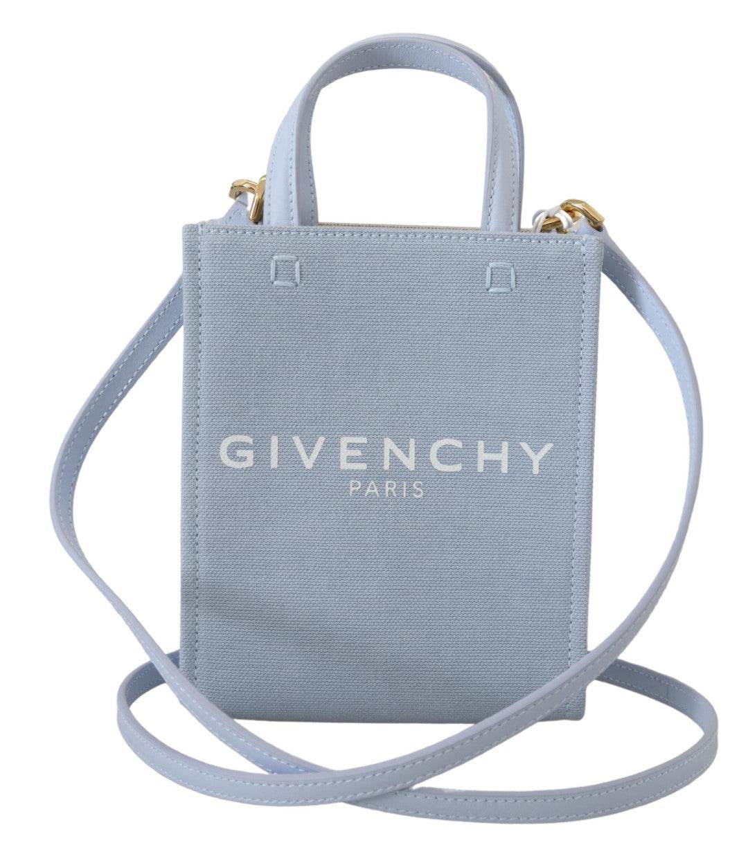 Givenchy Schicke wolkenblaue Mini-Tasche aus Baumwolle - Léoré