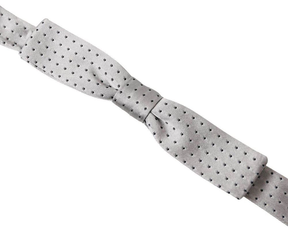 Dolce & Gabbana Elegante Graue Seidenfliege - Léoré