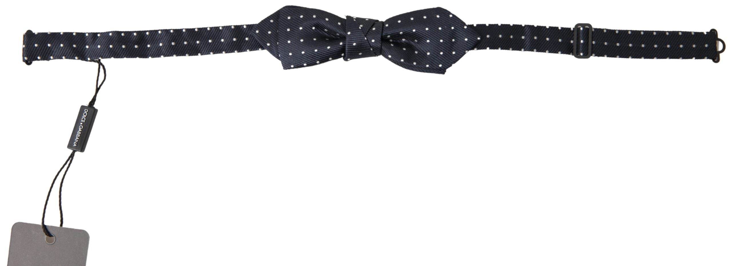 Dolce & Gabbana Elegante blaue Seidenfliege - Léoré