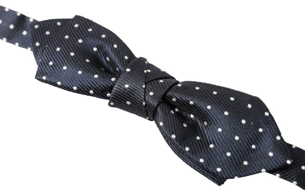 Dolce & Gabbana Elegante blaue Seidenfliege - Léoré