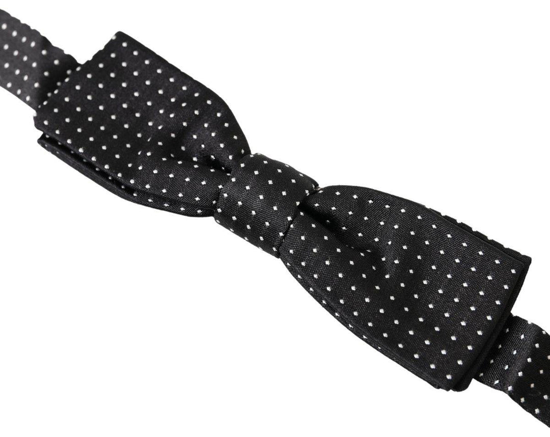 Dolce & Gabbana Elegante schwarze Seidenfliege - Léoré