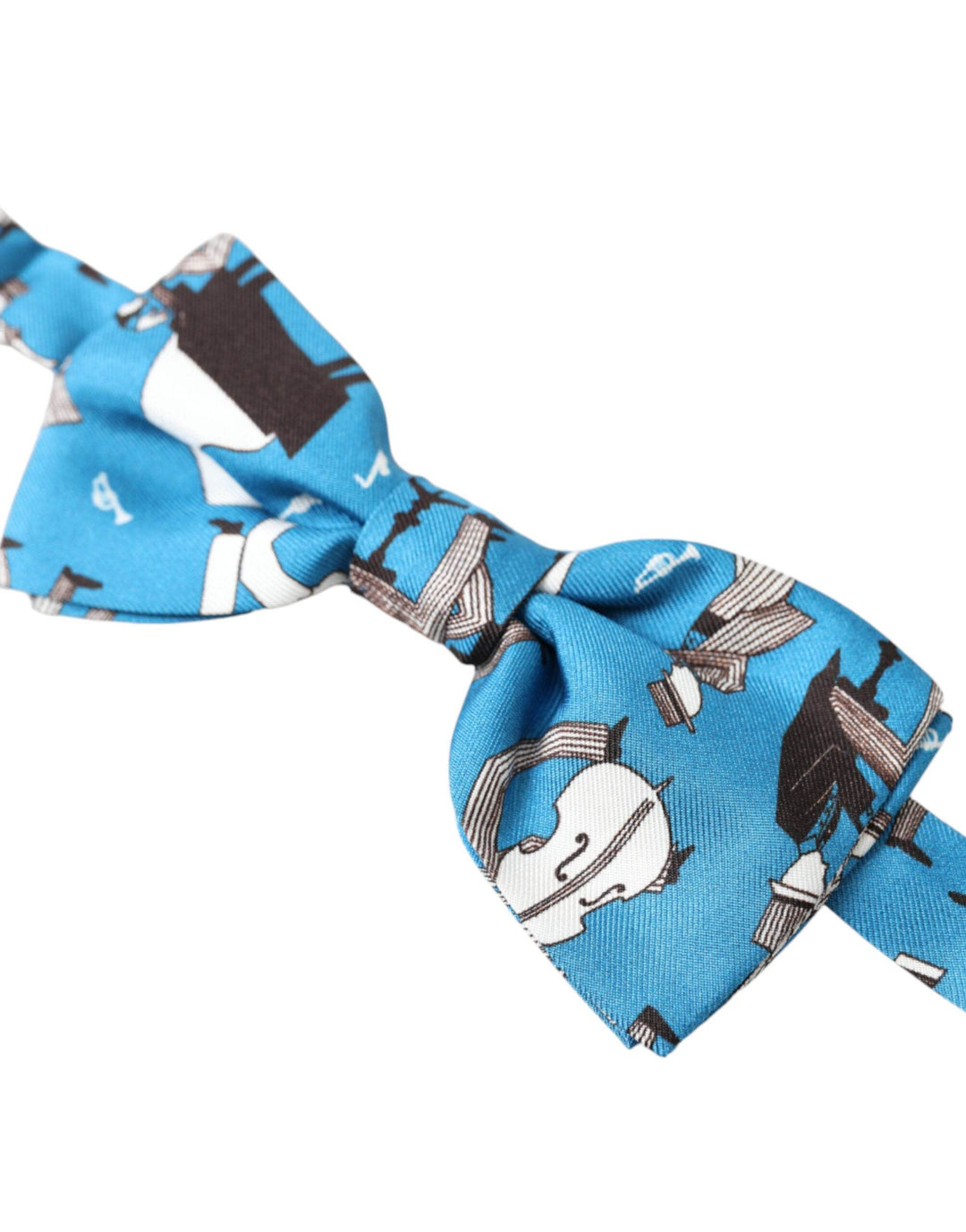 Dolce & Gabbana Elegante blaue Jazz-Club-Fliege aus Seide - Léoré