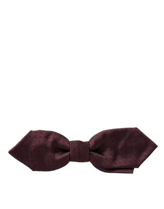 Dolce & Gabbana Elegante Seidenfliege in Bordeaux - Léoré