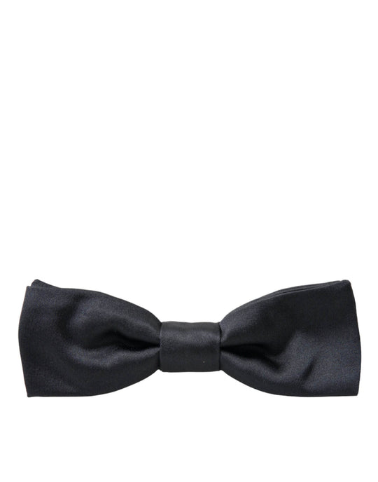 Dolce & Gabbana Elegante anthrazitgraue Seidenfliege - Léoré
