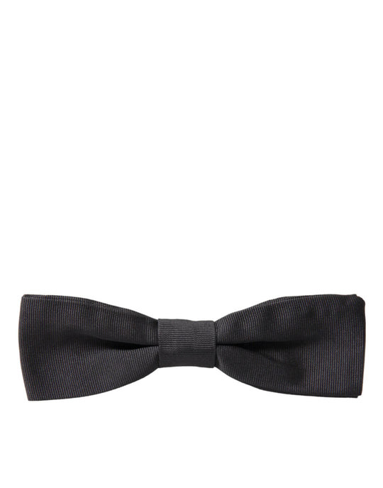 Dolce & Gabbana Elegante dunkelgraue Seidenfliege - Léoré